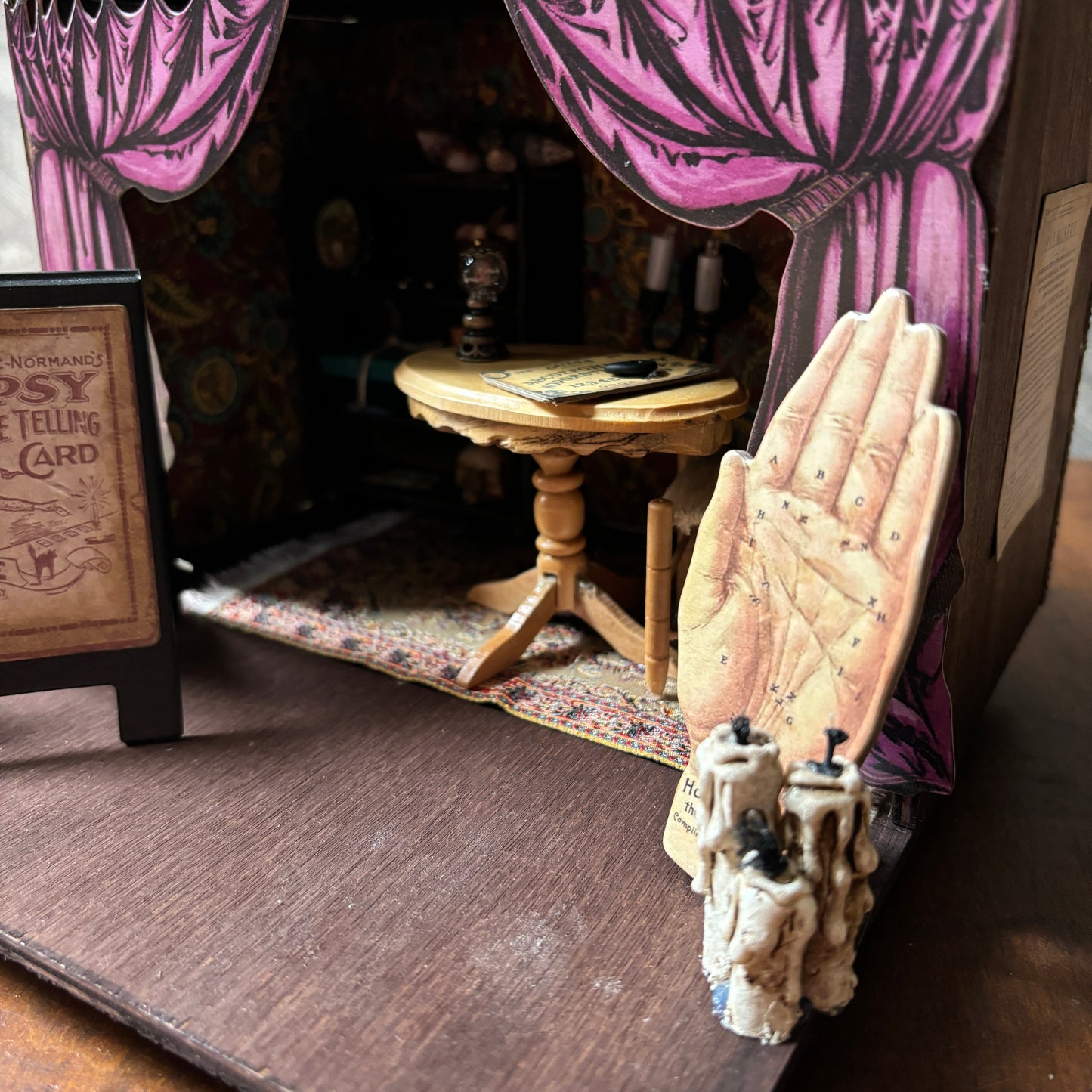 Halloween Palmistry Wooden Miniature