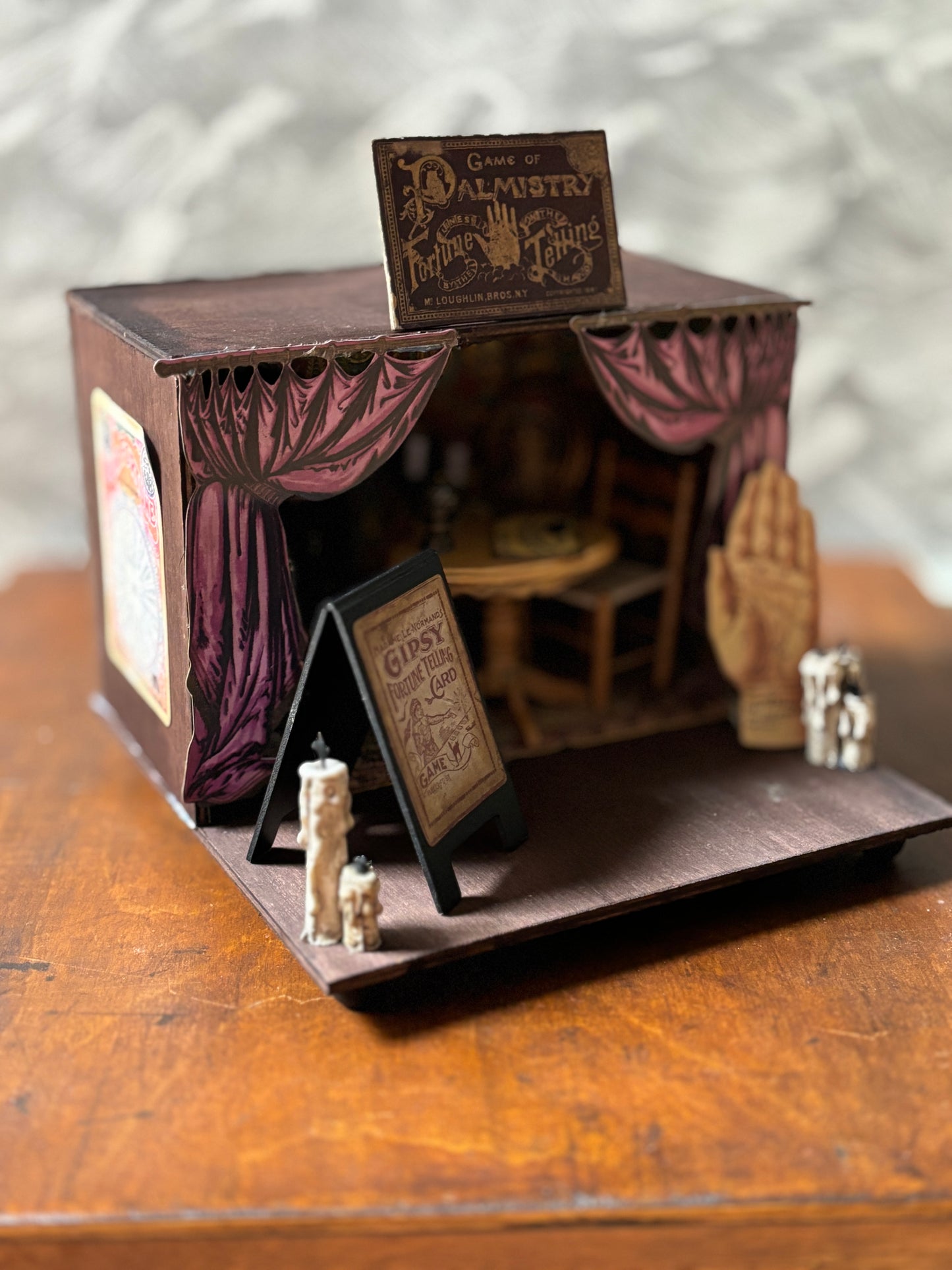 Halloween Palmistry Wooden Miniature