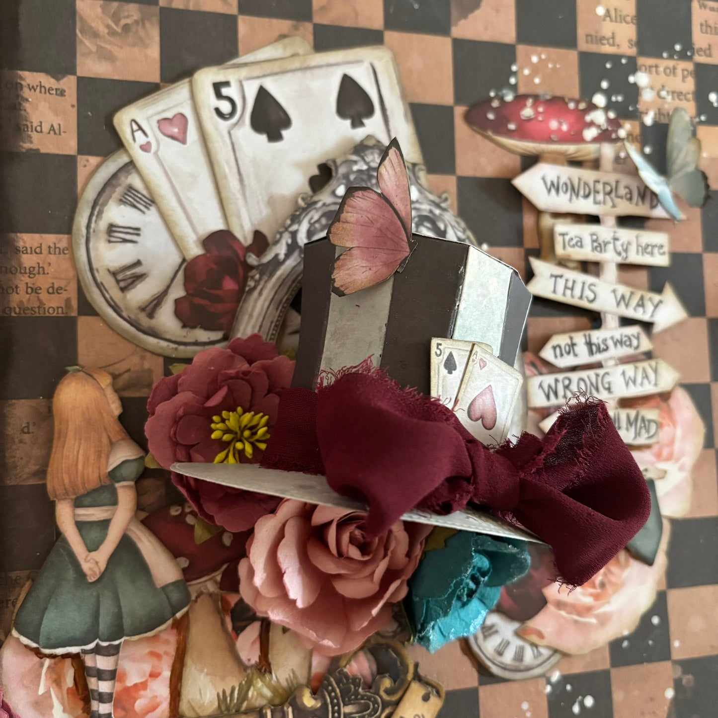 Lost in Wonderland Mixed Media Canvas