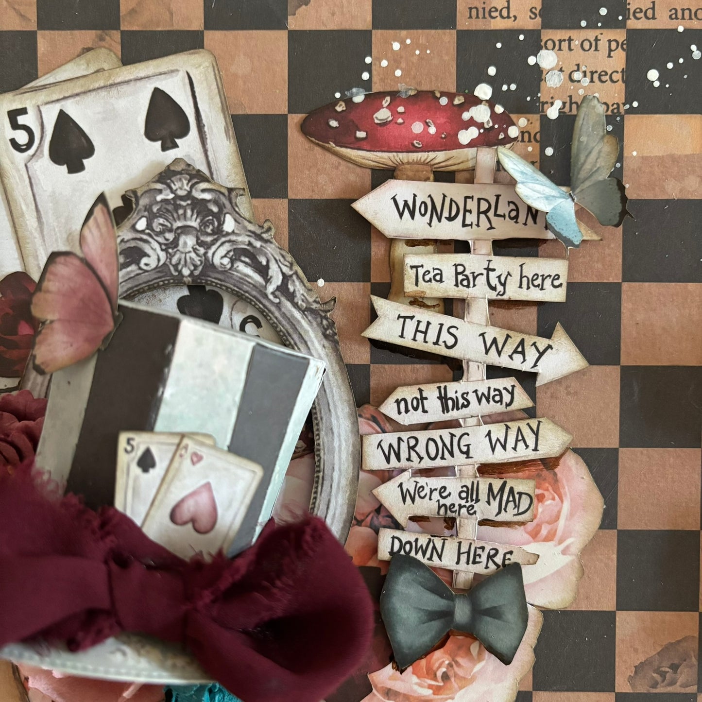 Lost in Wonderland Mixed Media Canvas