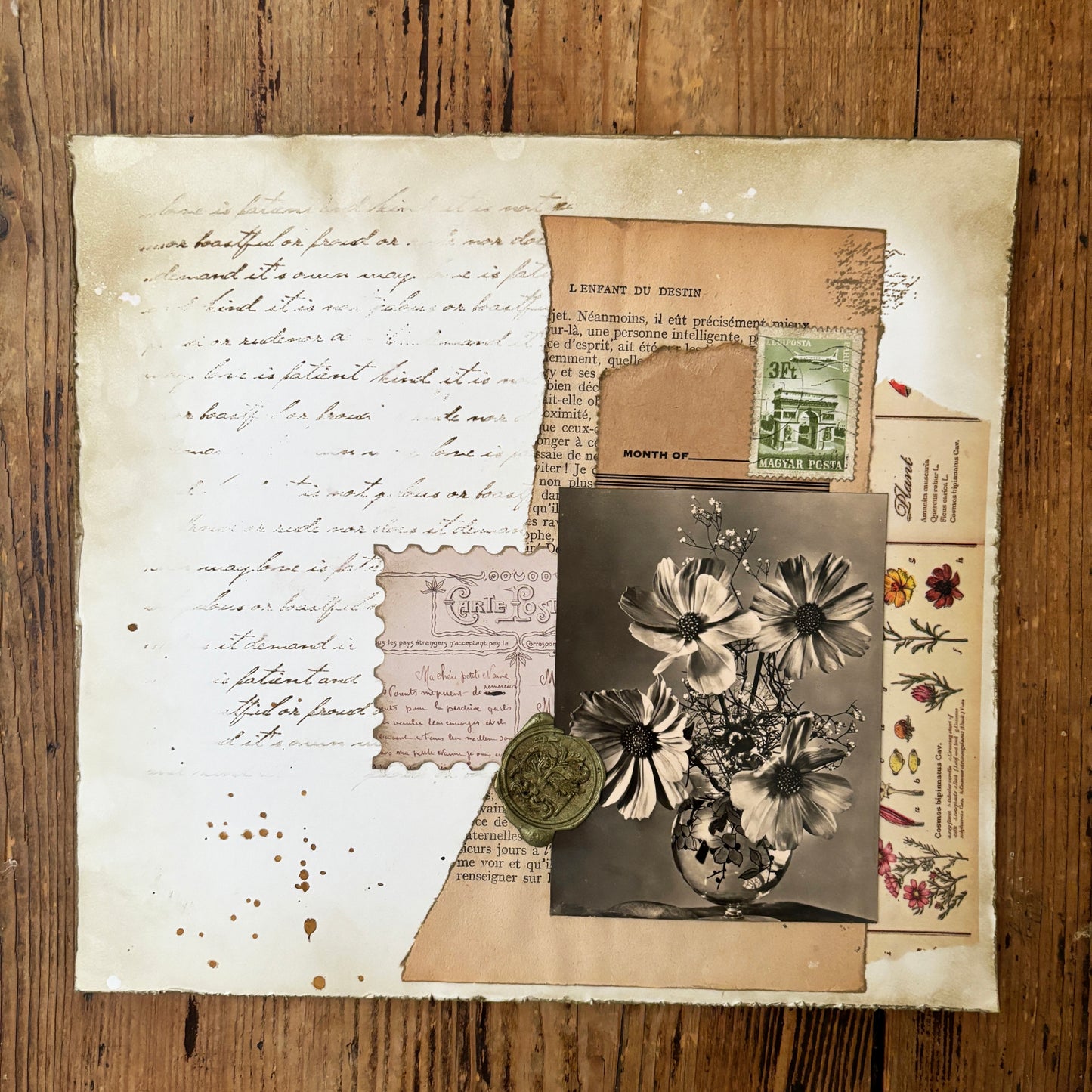 Collage - Fleurs