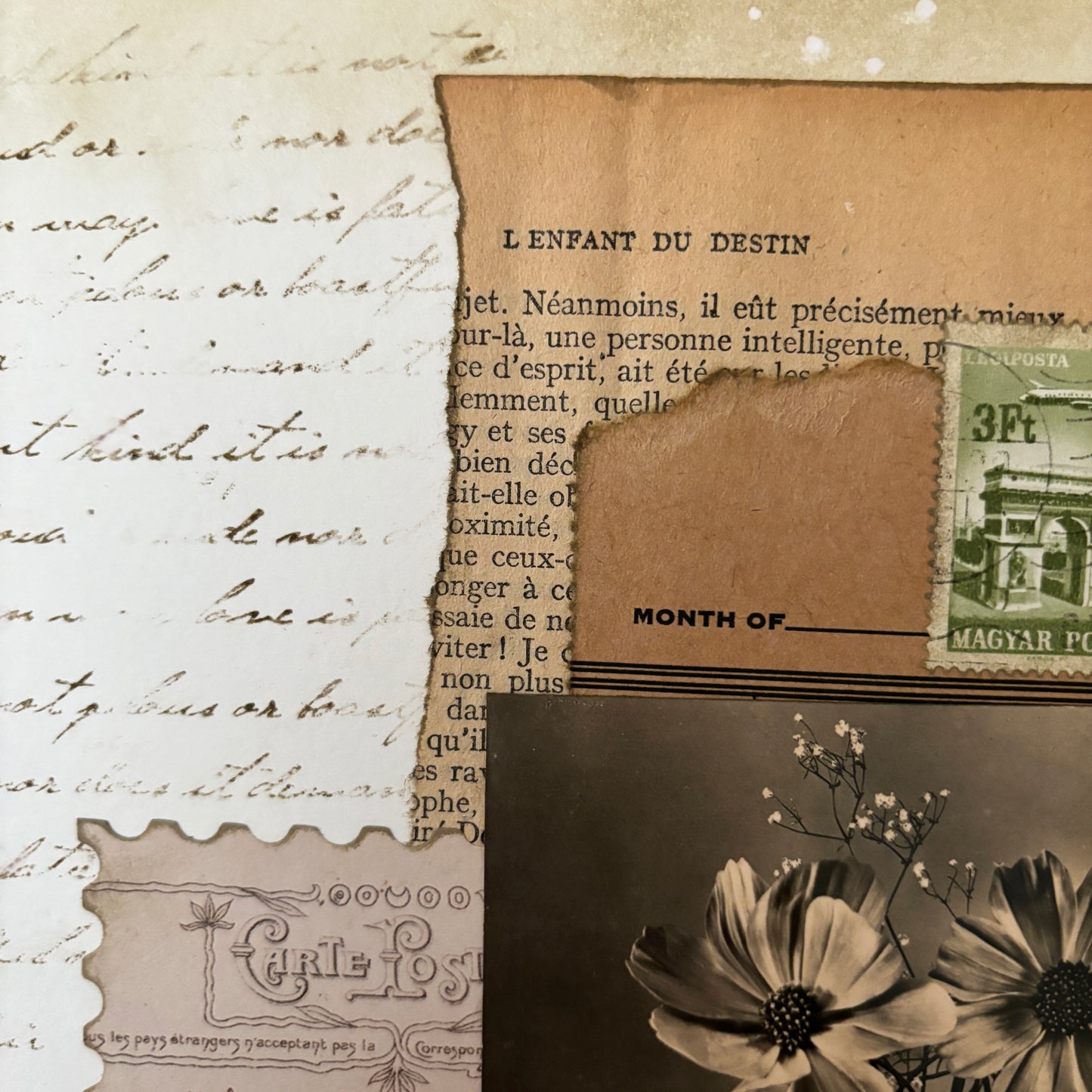 Collage - Fleurs