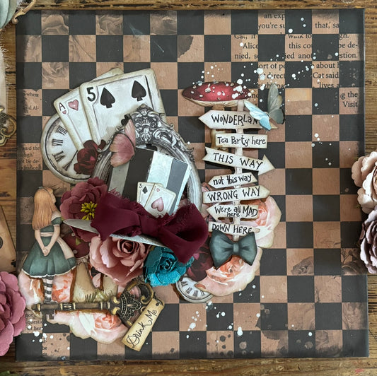 Lost in Wonderland Mixed Media Canvas